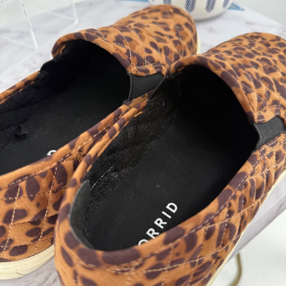 torrid Brown Leopard Print Slip-On Sneakers 9.5W - Picture 5 of 6